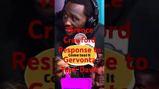 Terence Crawford Send Chilling Message To Gervonta Tank Davis 