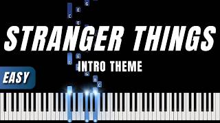 Stranger Things - Intro Theme | EASY Piano Tutorial