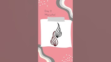 Inktober Tangles 2024 Day 2 Maryshel