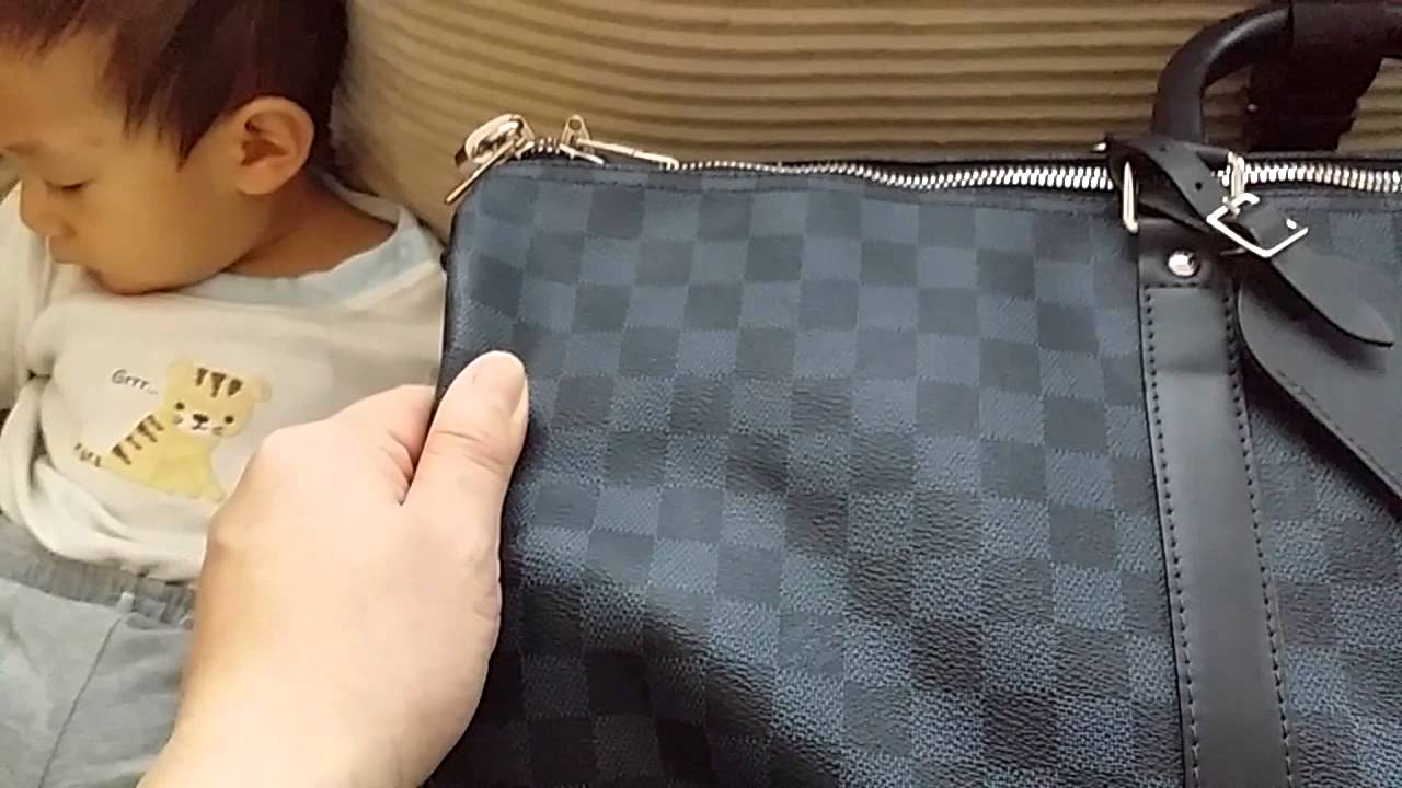 Louis Vuitton Damier Cobalt Keepall Bandouliere 55 Review & Try On