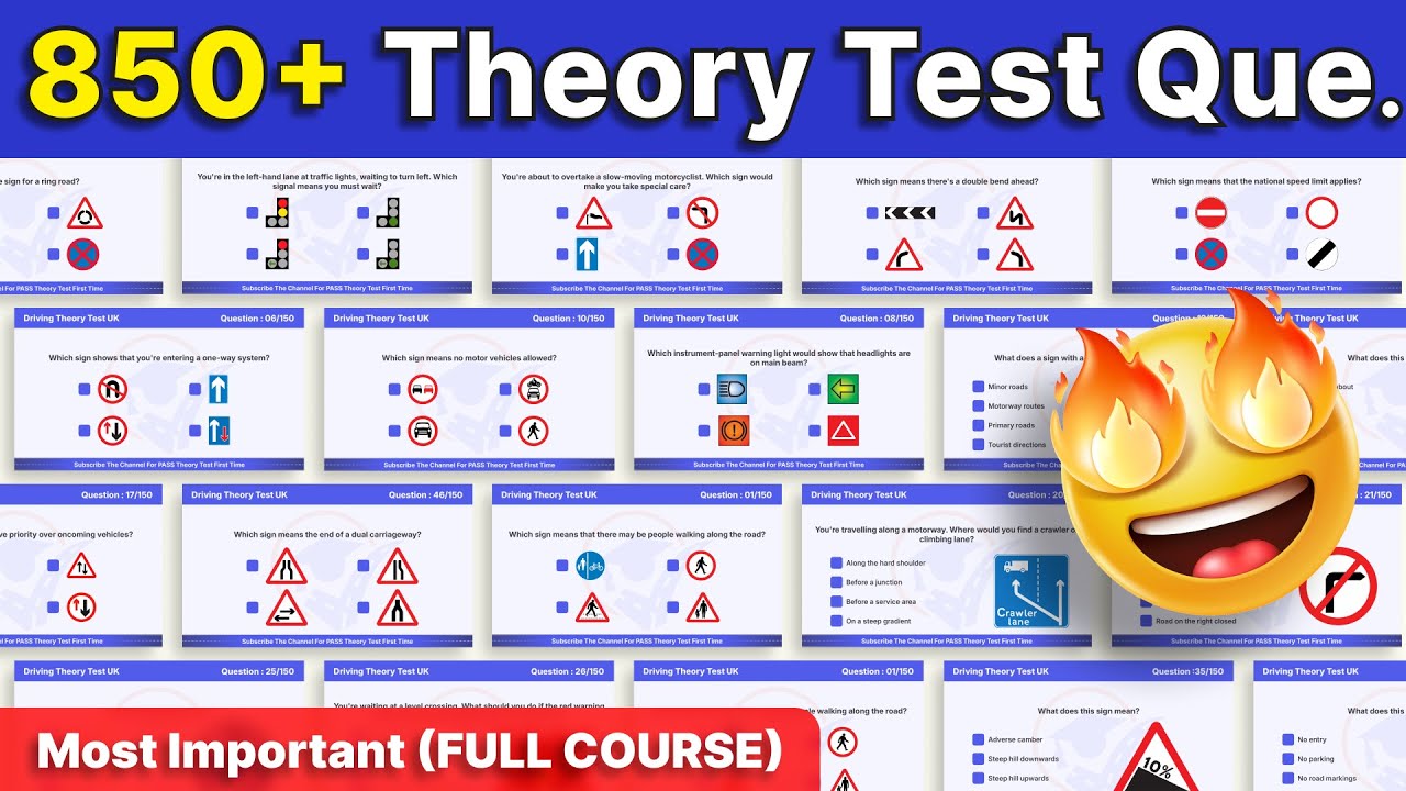 850+ UK Driving Theory Test LATEST Questions (FULL COURSE) | Theory Test 2025 UK | PASS First Time
