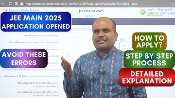 JEE 2025 Application ✅ | Form Filling Step by Step Guide | Many Changes This year | DOs & ❌ DON