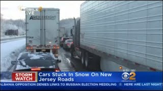Snow Snarls Traffic In New Jersey