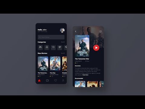 Movies App design | UI design Tutorial In Figma
