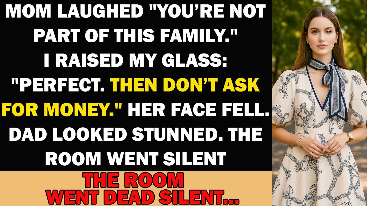 My Mom Said “You’re Not Even Family” at Dad’s Party — So I Said One Thing That Ended...