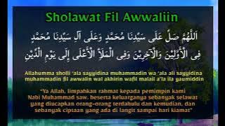 Sholawat Fil Awwalin Arab Latin dan Artinya