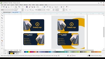 Double Sided Business Card / Visiting Card Design In Coreldraw #businesscard #coreldrawtutorial 