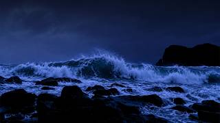 Heavy Ocean Sounds for Sleeping Naturally (No Ads) | Best White Noise for Insomnia Relief