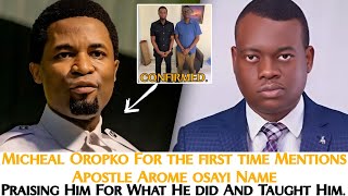 Apostle Micheal Oropko For The First Time Mentions Arome Osayi By Name Praising Him For Doing This.🔥