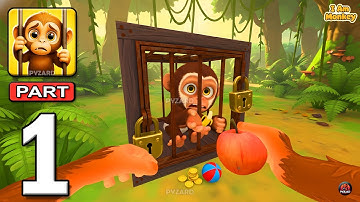 I Am Monkey - Gameplay Walkthrough Part 1 - Banana Prison Monkey (Android, iOS)
