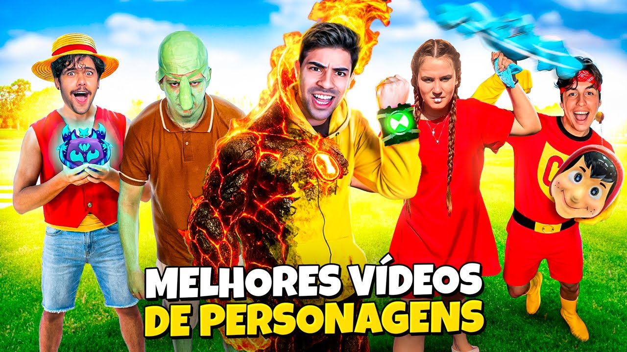 OS MELHORES VÍDEOS QUE VIRAMOS PERSONAGENS *Liga Mistério 