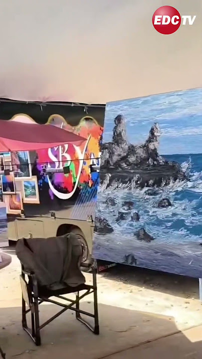 AKSI MANTAN PRESIDEN SBY MELUKIS PAKAI TEKNIK FINGER PAINTING, ABADIKAN PANTAI DI PACITAN‼️