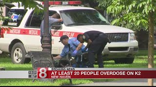 Up to 25 people overdose on K2 on the New Haven Green