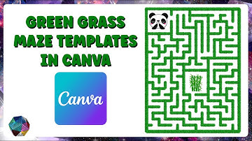 Green Grass Maze Templates in CANVA