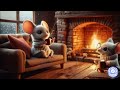 Fireplace with Cozy Jazz &amp; Coffee ☕ Smooth Saxophone &amp; Bass Instrumental | Relaxing Background Music