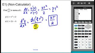 09.02 (BC Only) Second Derivatives of Parametric Equations