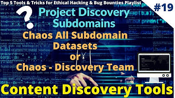 #19 Project Discovery Subdomains | Chaos All Subdomain Datasets | Discovery Team