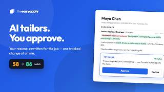 Tailor your resume to any job see every AI change first