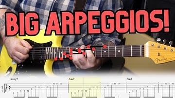 Try These THREE OCTAVE Diatonic 7th Arpeggios To MASTER The Fretboard!