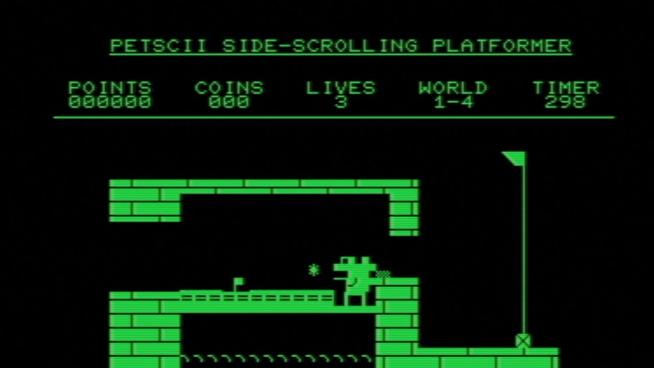 PETSCII Side-Scrolling Platformer - A game for the Commodore PET ...