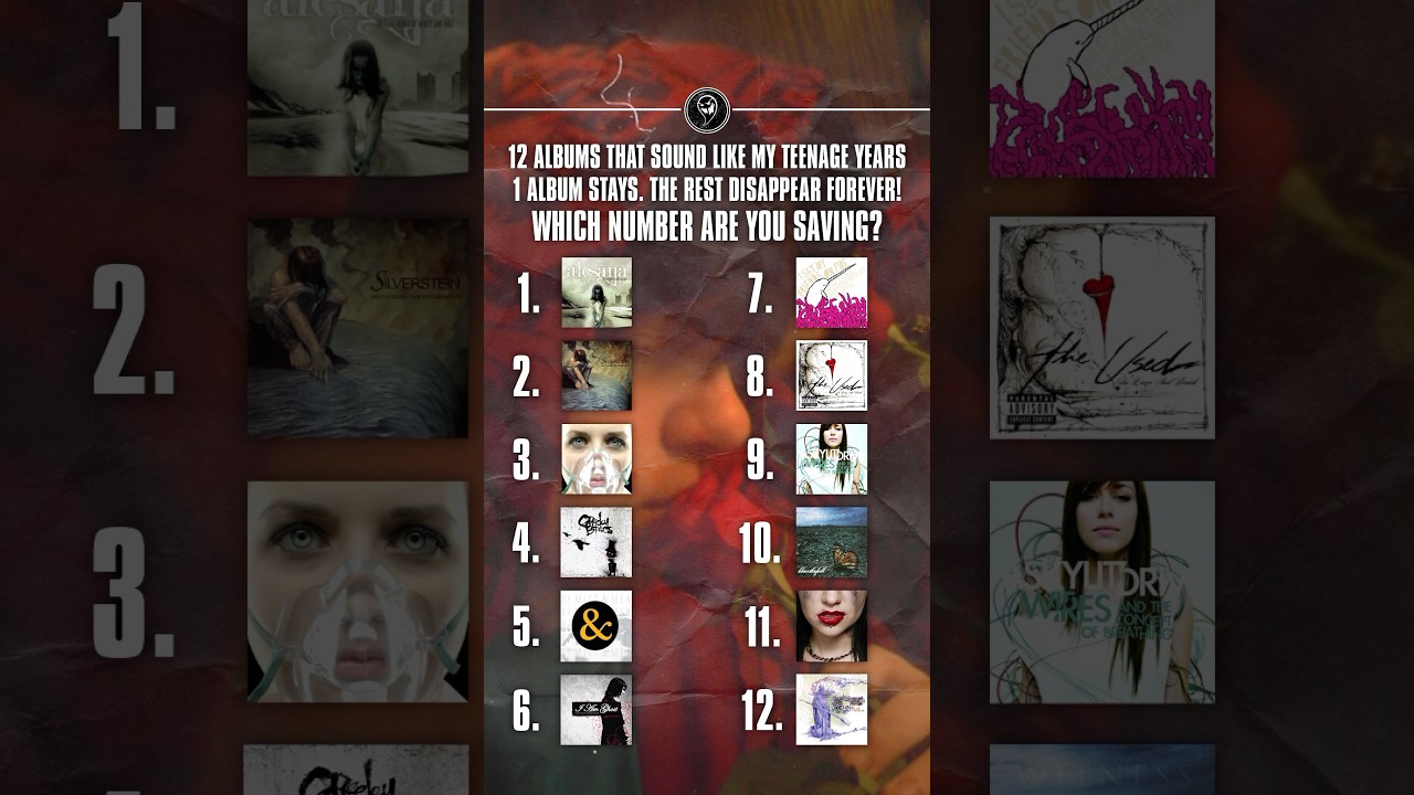 12 Emo Albums, But You Can Only Save ONE #emo #posthardcore #metalcore #emomusic
