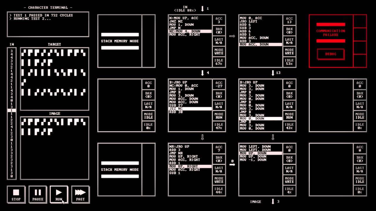 TIS-100 nexus 14 781 3 character terminal
