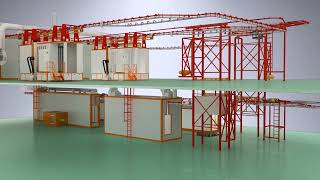 2 Floor Overhead Conveyor Automatic Electrostatic Powder Coating Line Net Worth