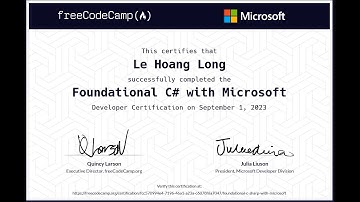 Foundational C# with Microsoft Certification Exam, (New) Foundational C# with Microsoft