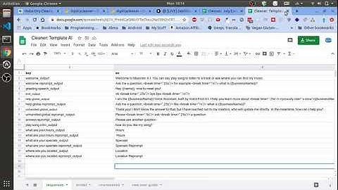 Amazon Alexa + Google Sheet + Voiceover w/ Voice Dry Cleaner