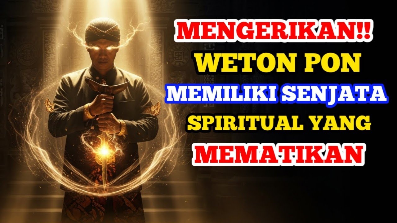 Jarang Diketahui! Weton Pon Punya Senjata Spiritual yang Mematikan!
