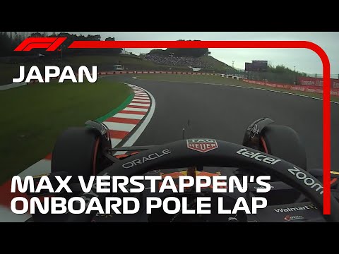 Max Verstappen's Onboard Pole Lap | 2022 Japanese Grand Prix | Pirelli