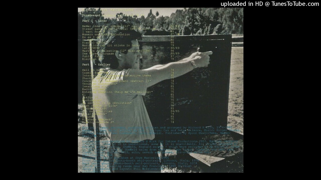 Watch Richard H. Kirk - Do as I do on YouTube Watch Richard H. Kirk - Do as I do on YouTube