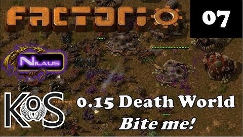 Factorio 0.15 Death World - E07 - Biters and Latency