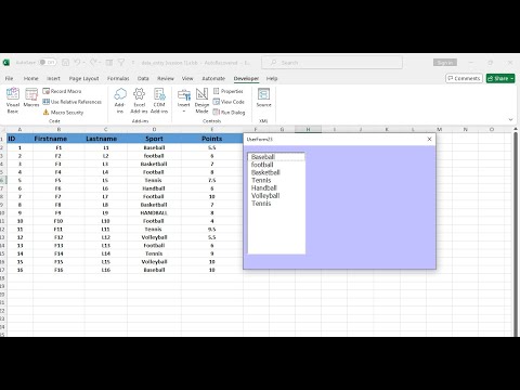 VBA - User Form: How to fill a listbox with unique values - Excel vba ...