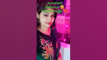 feeling happy ❤️ Assistant professor 😊
