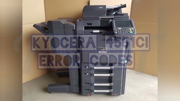 Kyocera TASKalfa 4551ci Printer error codes