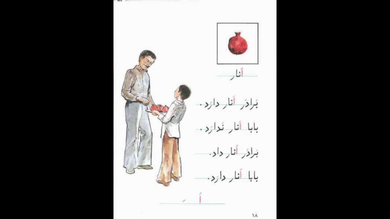 آموزش نوشتن زبان فارسی- تمرینات اضافی- حرف با صدای “اَ