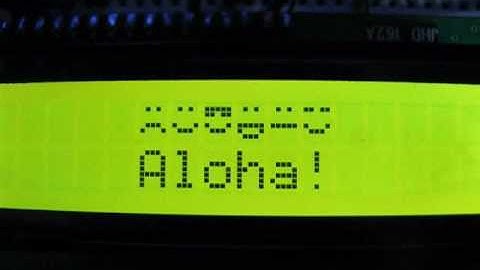 HD44780 Based LCD control