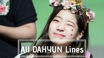 All TWICE MVs but only DAHYUN lines (as of Dec 2018)