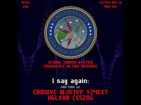 U.S. STRATCOM REAL EMERGENCY ACTION MESSAGE! - NXCLEAR USAF WAR CODES HFGCS INTERCEPTED