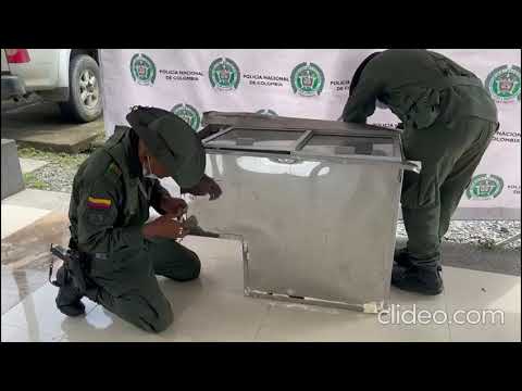 Hallan 54 kilos de marihuana ocultos en un refrigerador, iba como encomienda de Yumbo a La Hormiga