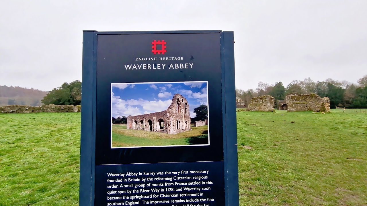 Quiet Morning at Waverley Abbey | Relaxing Walking Tour