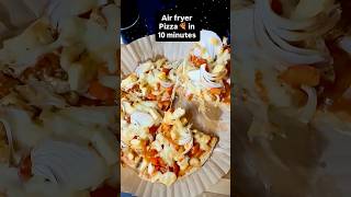Homemade Pizza Without Oven🍕 #ytshorts #homemadepizza #airfryerrecipes #pizzarecipe #pizzalover