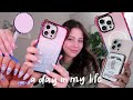 Day in my life with casetify coffee iphone cases unboxing new things       