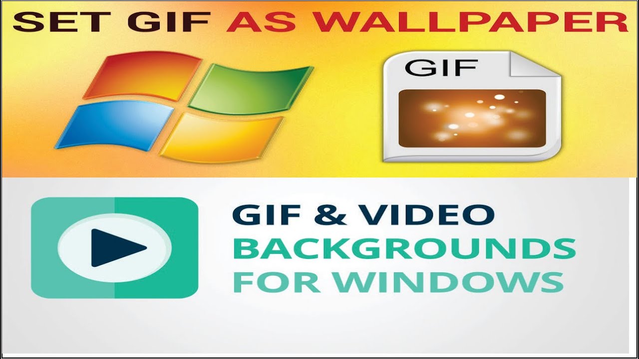 How to set gif or animated images on desktop background in Hindi