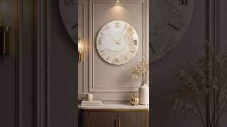 Luxury Resin Clock Tutorial | Marble, Crystals & Gold Details #resinart #resin #handmade #homedecor