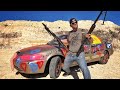 How Long Will it Take WWII Machine Guns to Explode a Camry???