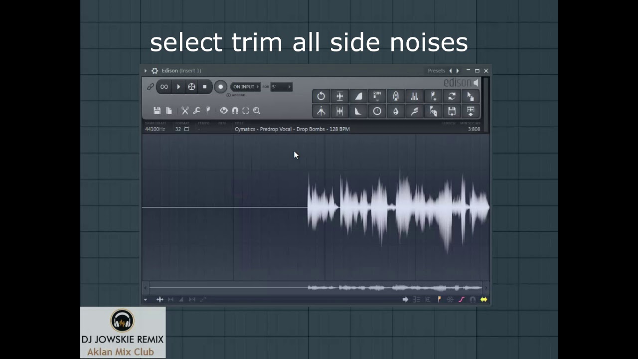 Trim Vocal Side Noise using FL Studio Free HQ Vocal Effects [Okey