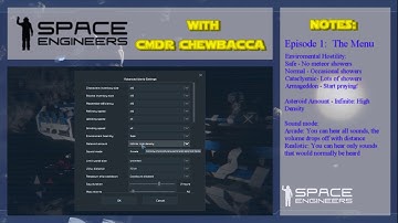 Space Engineers Survival Update - 2019 - Episode 01 - The menu systems and a starting a new world