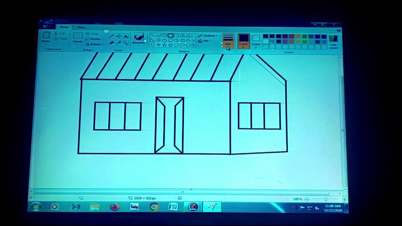 How to design house 🏠 Ms paint Baharul Official YouTube